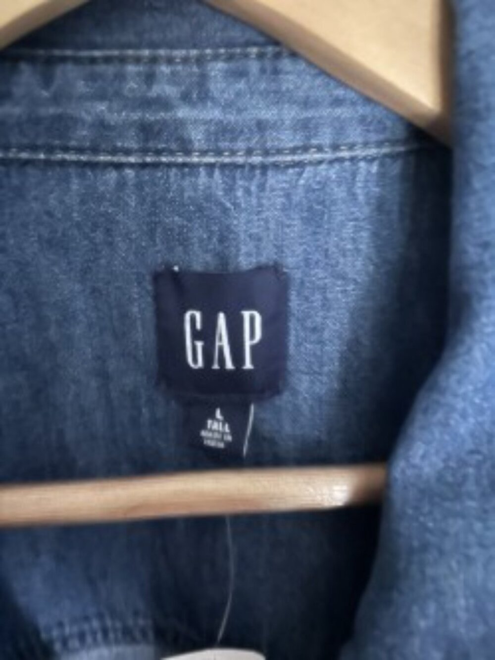 NWT Gap Denim Utility dress Large Tall - Picture 2 of 6
